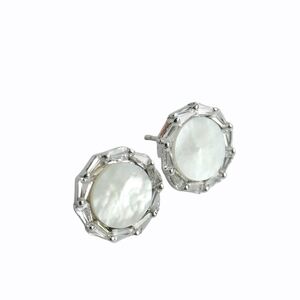 NEW, sterling silver mother of pearl earrings